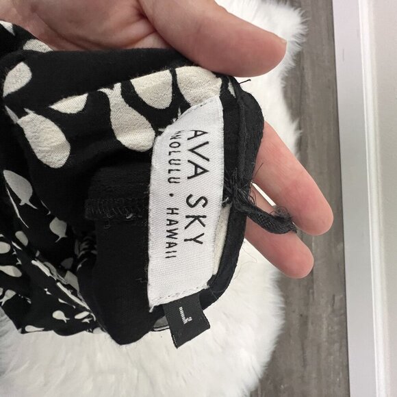 Ava Sky Hawaii Womens Large Black Fish Print One Shoulder Maxi Dress - Picture 7 of 12